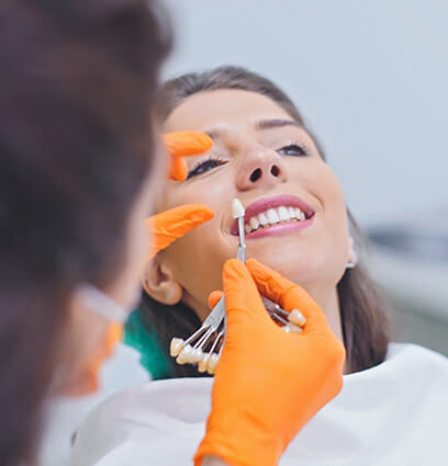 In-office teeth whitening